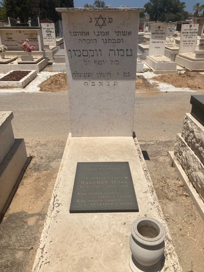 קברו של טמה ווקסמן. תמונה 1
