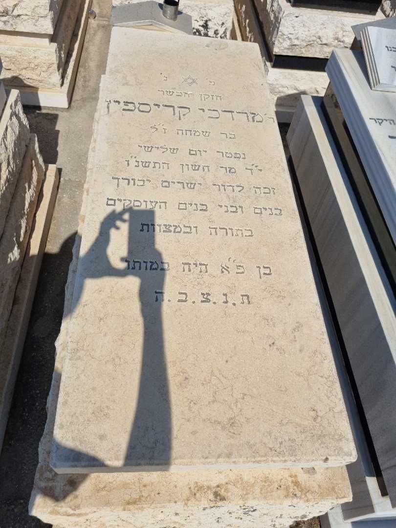 קברו של מרדכי קריספין. תמונה 1