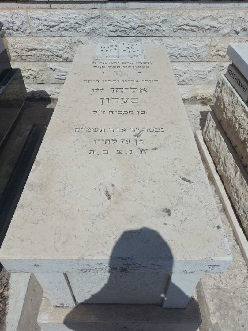 קברו של אליהו סעדון. תמונה 1
