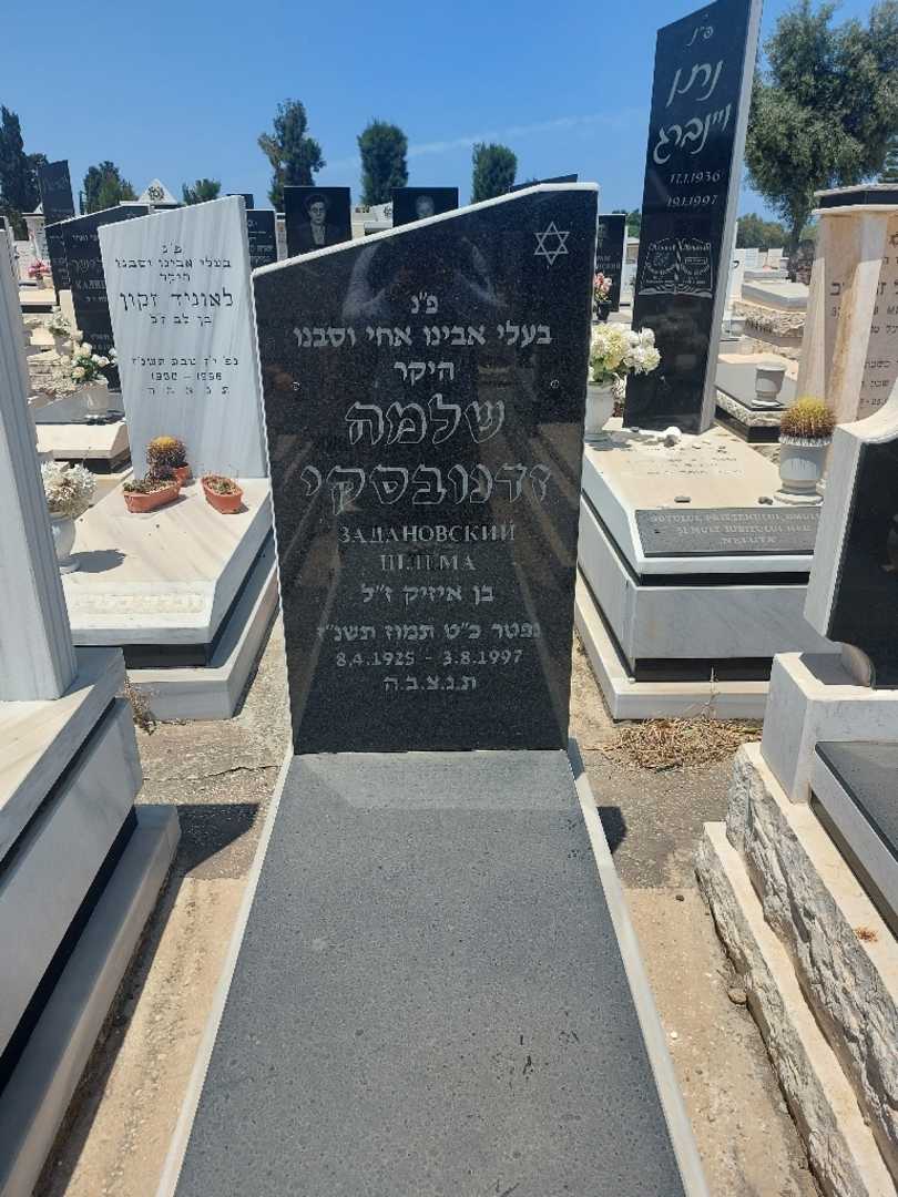 קברו של שלמה זדנובסקי. תמונה 1