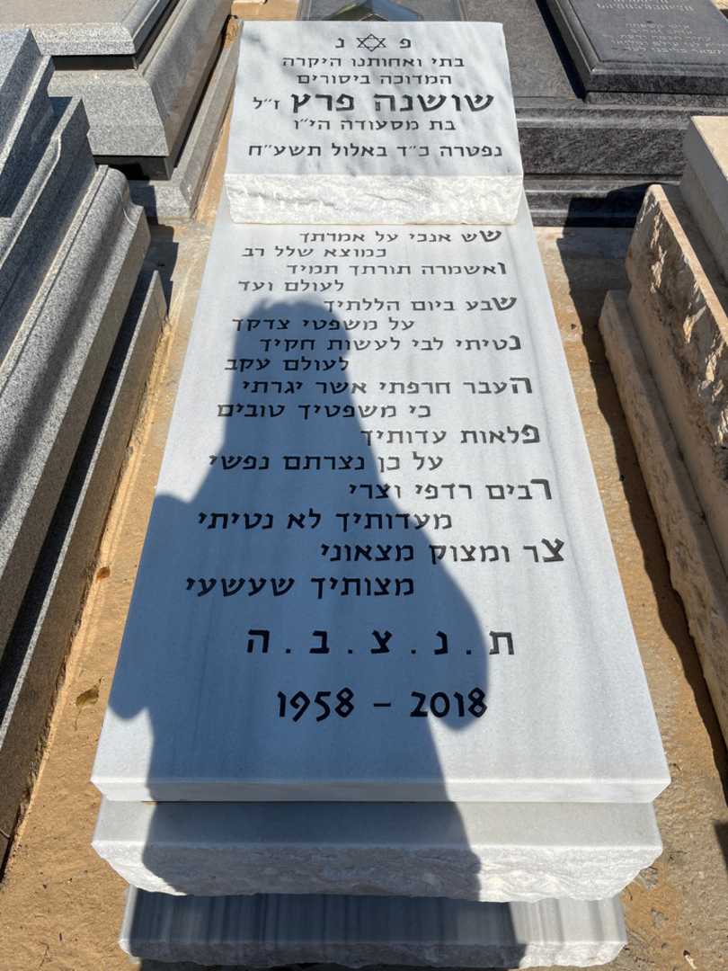 קברו של שושונה פרץ. תמונה 1