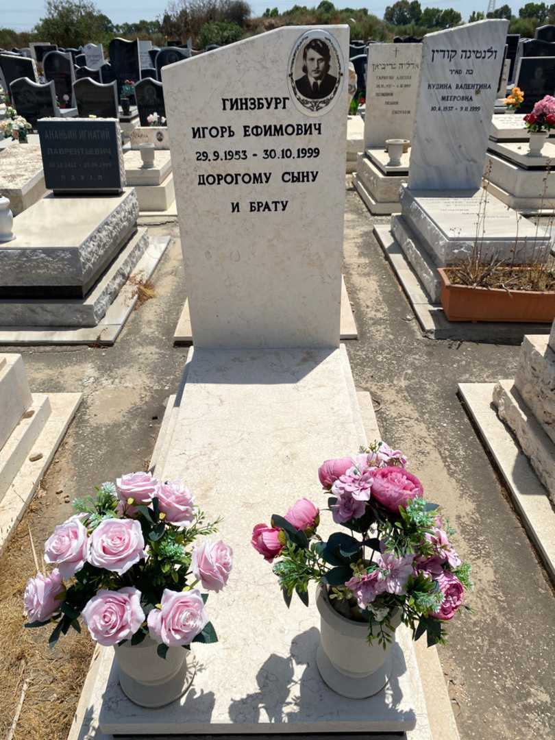 קברו של איגור גינזבורג. תמונה 1
