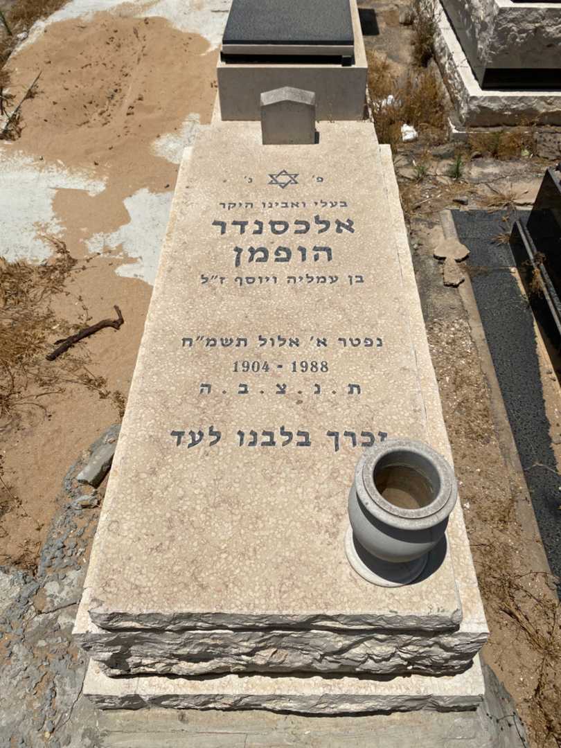 קברו של אלכסנדר הופמן. תמונה 1