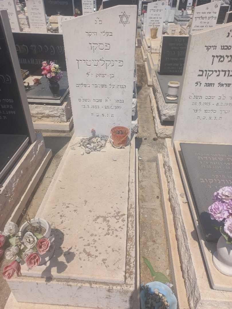 קברו של פסקו פינקלשטיין. תמונה 1