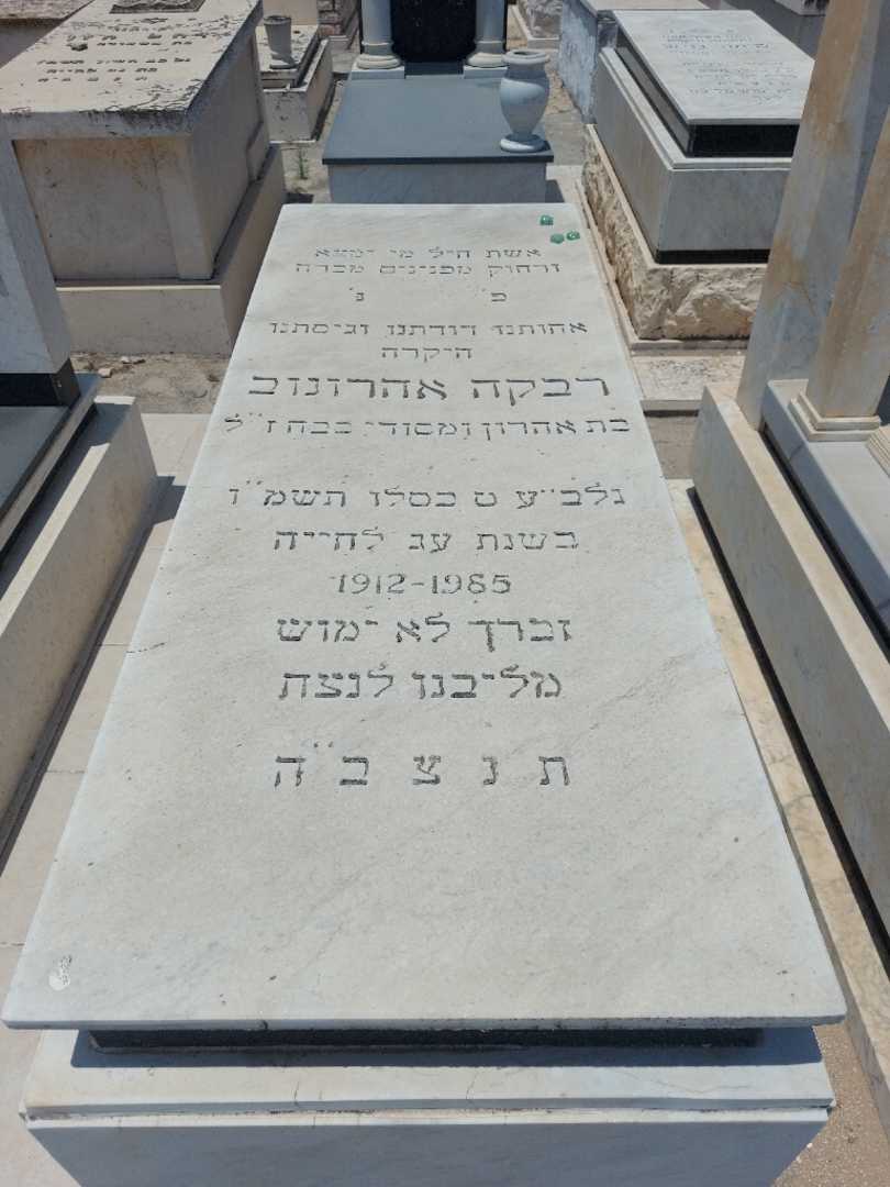קברו של רבקה אהרונוביץ. תמונה 1