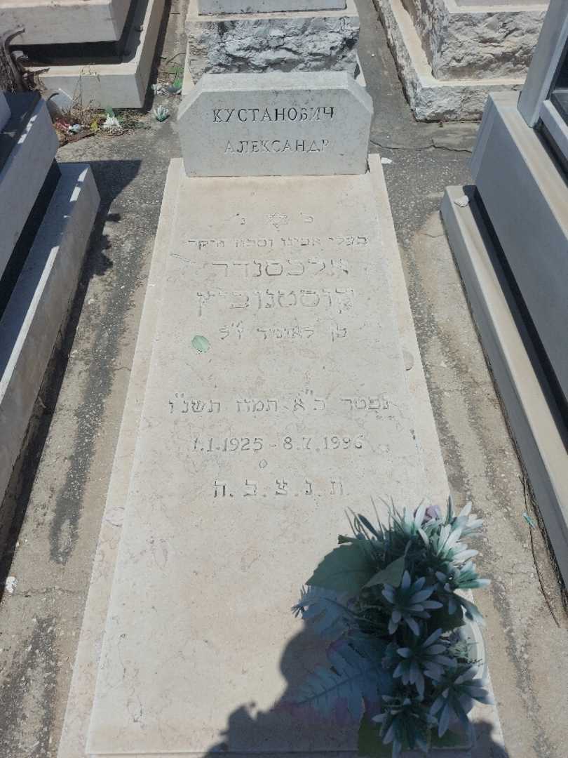 קברו של אלכסנדר קוסטנוביץ. תמונה 1