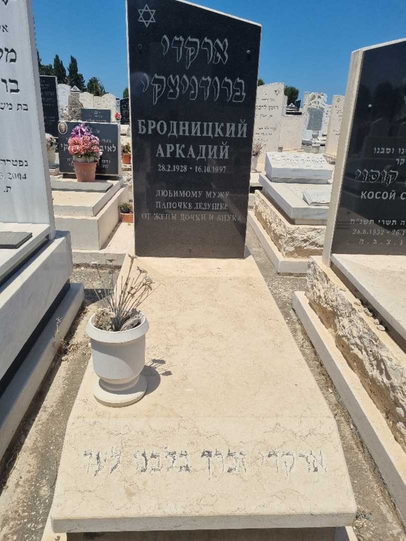 קברו של ארקדי ברודינצקי. תמונה 1