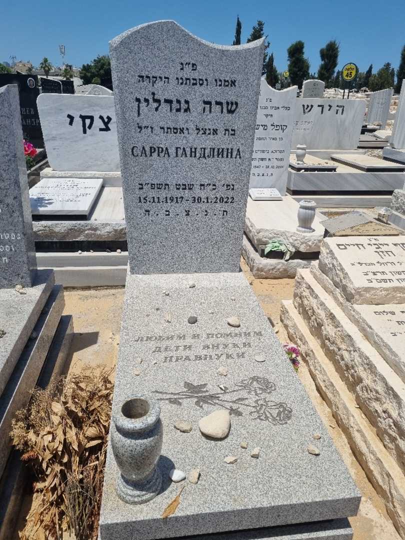 קברו של שרה גנדלין. תמונה 1