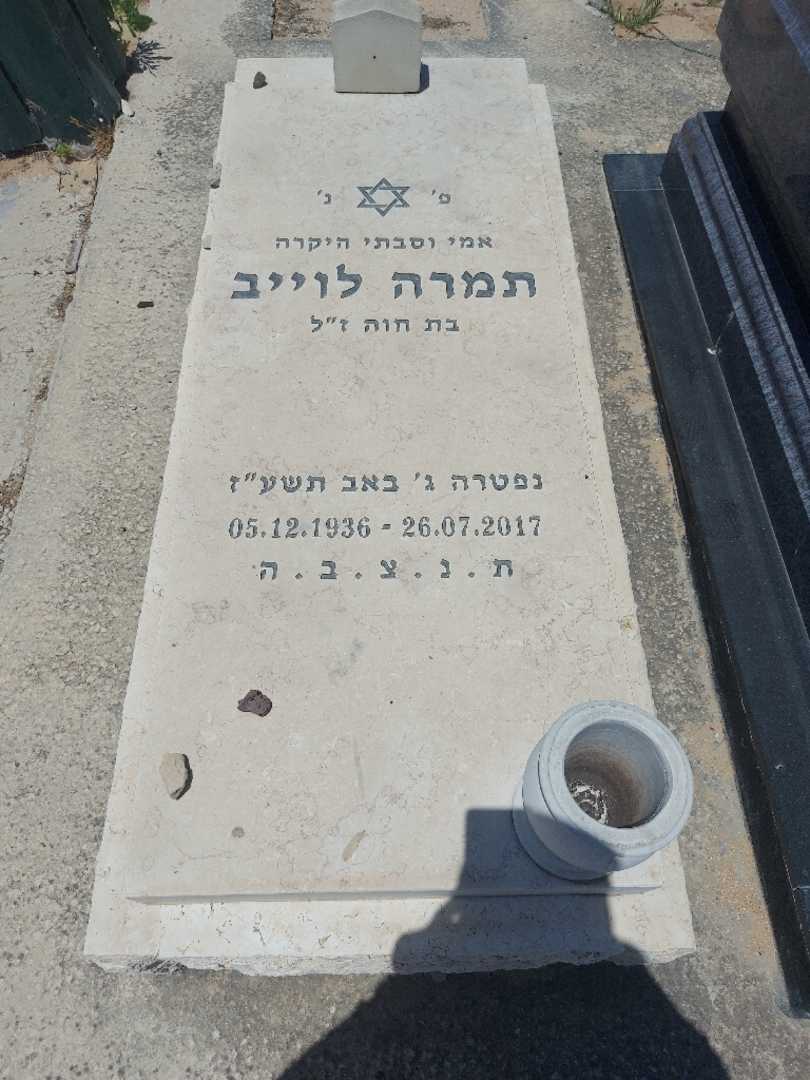 קברו של תמרה לוייב. תמונה 1