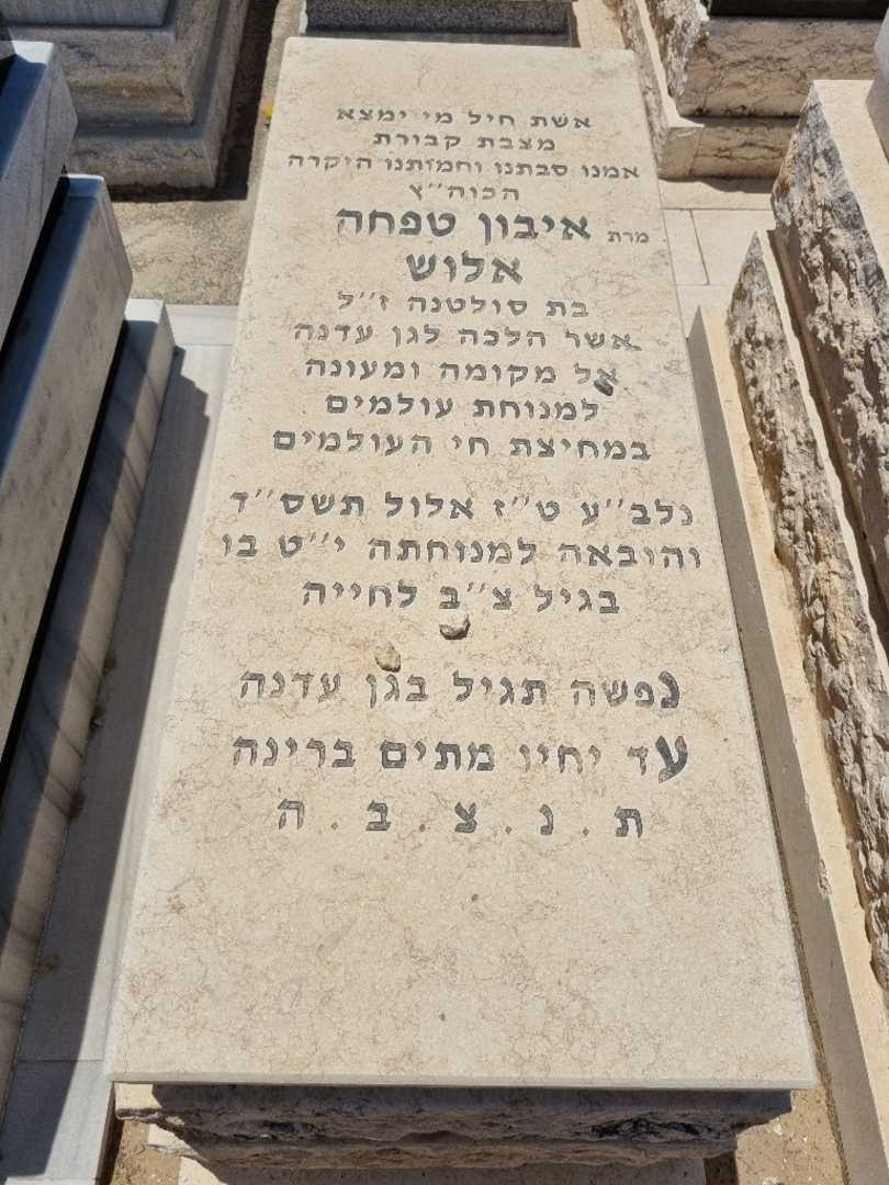 קברו של תפחה איבון אלוש. תמונה 1