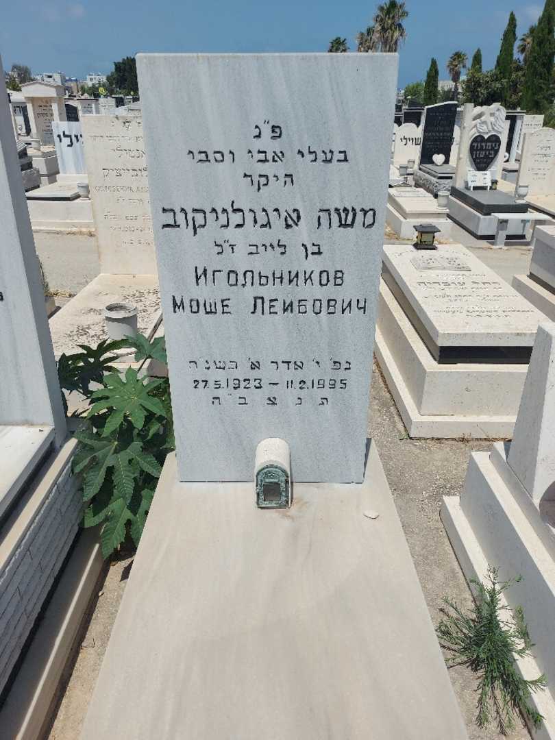 קברו של משה איגולניקוב. תמונה 1