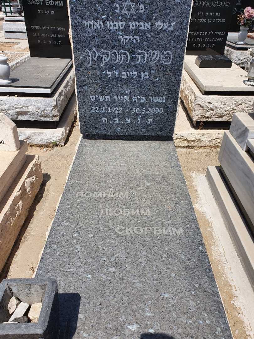 קברו של משה חנקין. תמונה 1