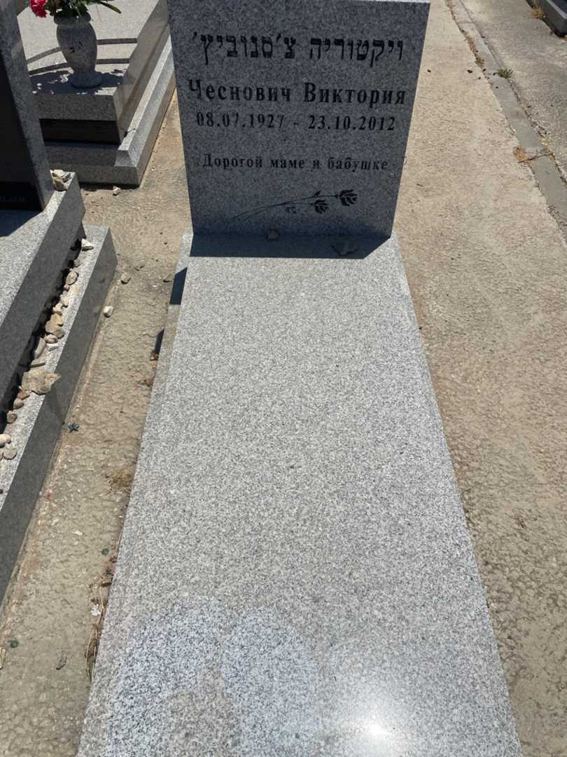 קברו של ויקטוריה צ'נוביץ. תמונה 1