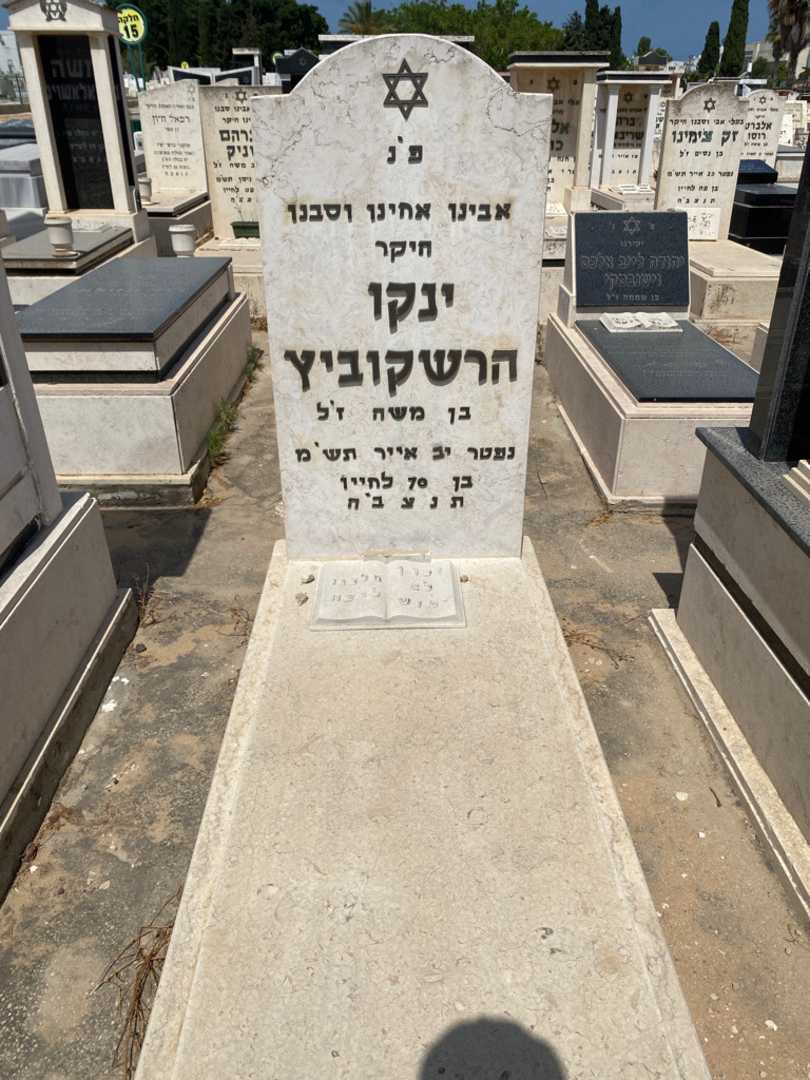 קברו של ינקו הרשקוביץ. תמונה 1