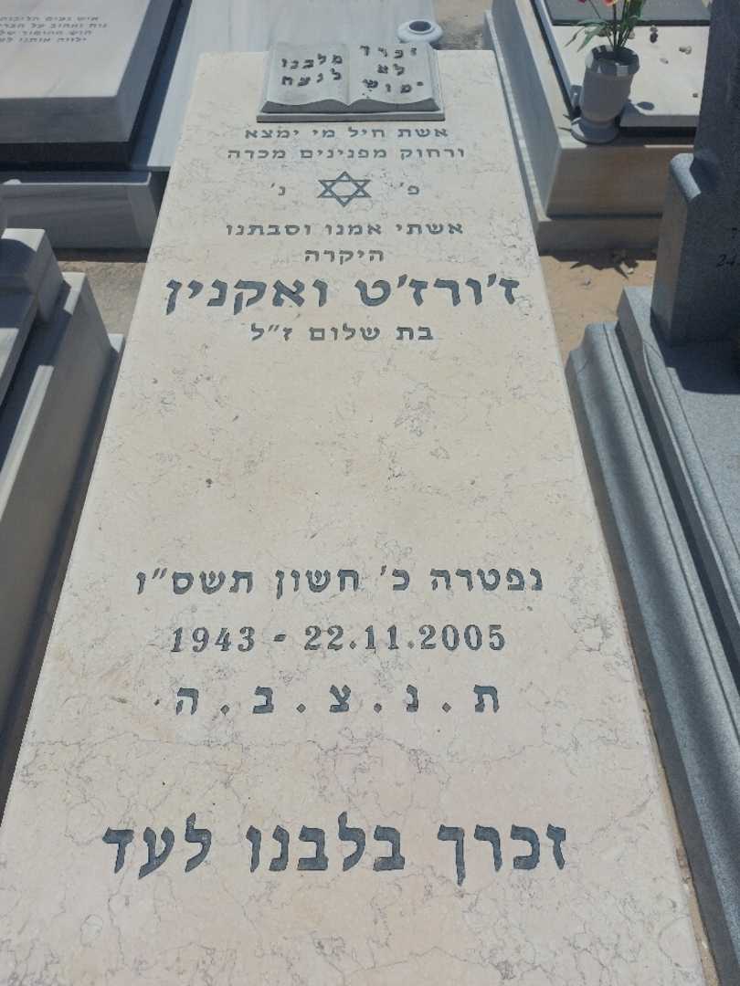 קברו של ג'ורג'ט ואקנין. תמונה 1