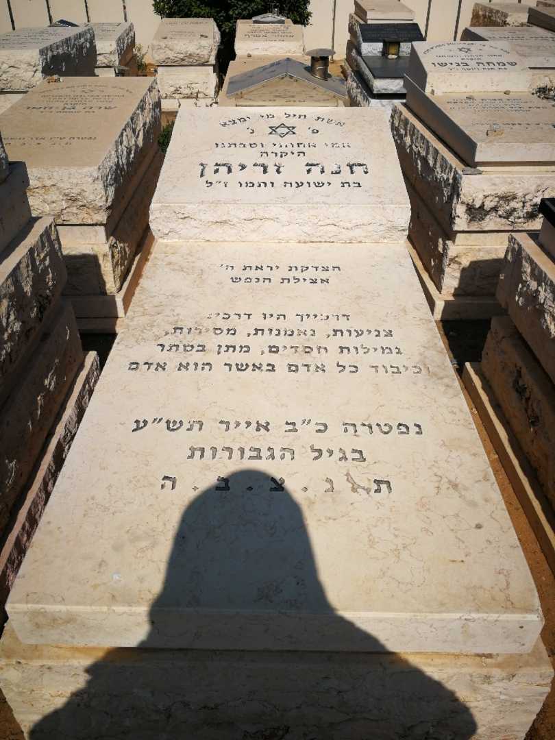 קברו של חנה זריהן. תמונה 1