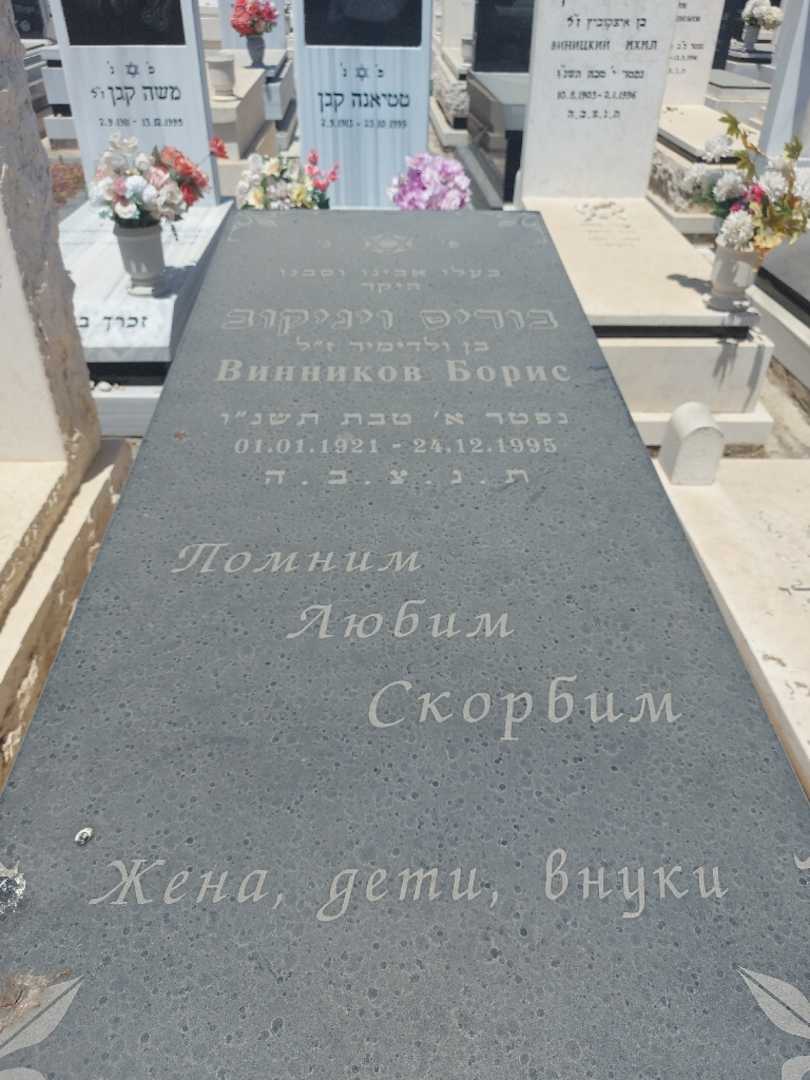 קברו של בוריס ויניקוב. תמונה 1