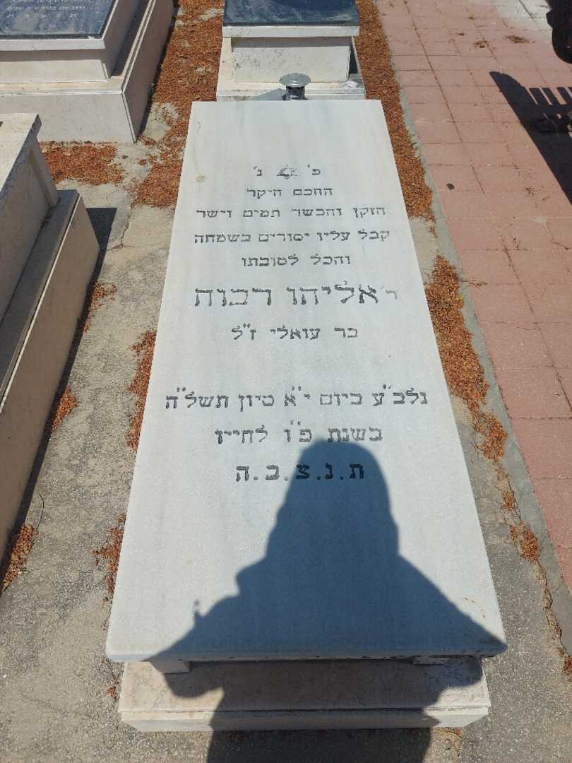 קברו של אליהו רבוח. תמונה 1