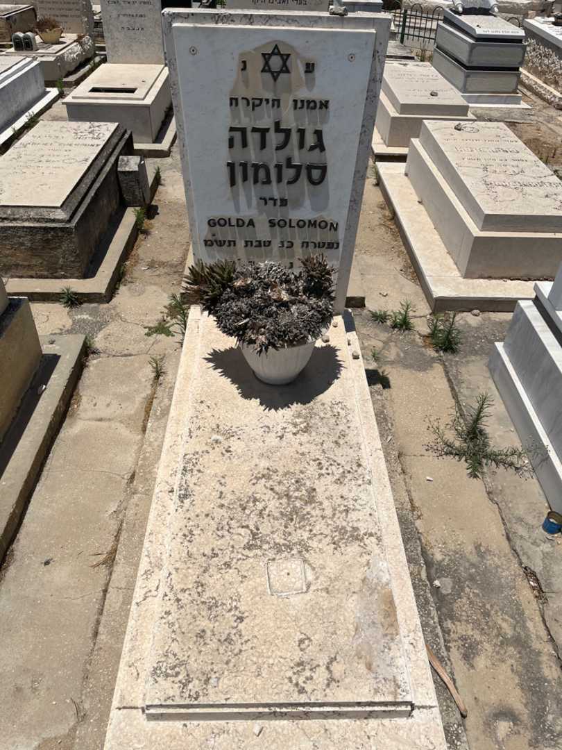 קברו של גולדה סלומון. תמונה 1