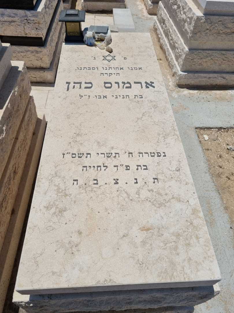 קברו של ארמונס כהן. תמונה 1