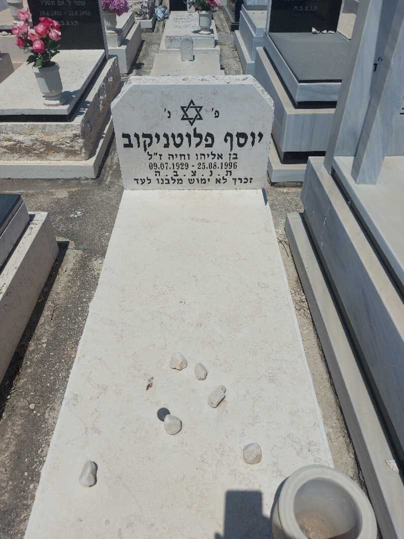 קברו של יוסף פלוטניקוב. תמונה 1