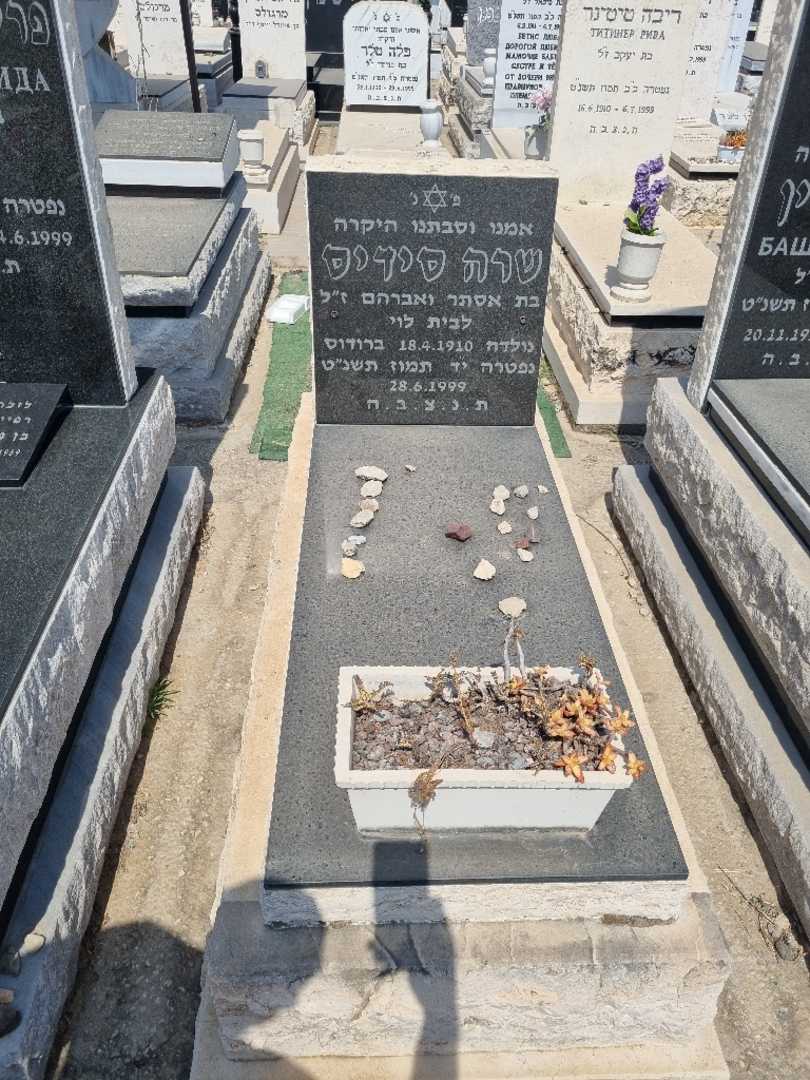 קברו של שרה "לוי" לוי. תמונה 1