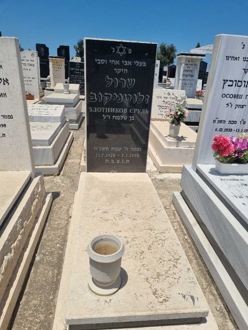 קברו של סרול זלוטניקוב. תמונה 1