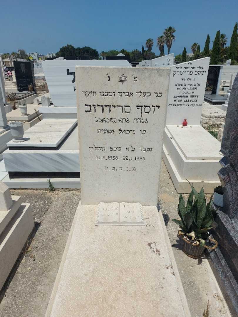 קברו של יוסף סרידרוב. תמונה 1