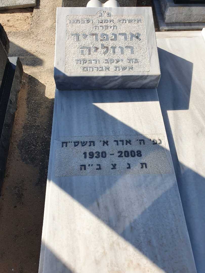 קברו של ארנפריד רוזליה. תמונה 2