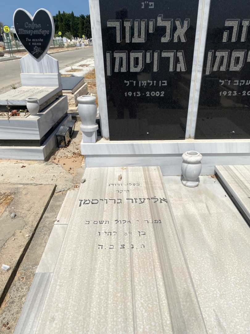 קברו של אליעזר גרוייסמן. תמונה 2