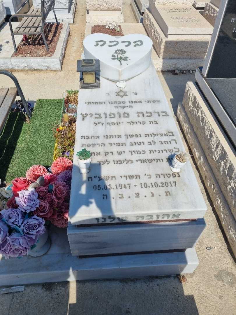 קברו של ברכה פופוביץ. תמונה 2