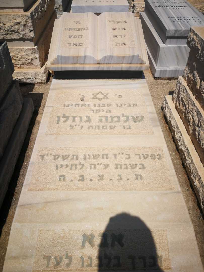 קברו של שלמה גוזלן. תמונה 1