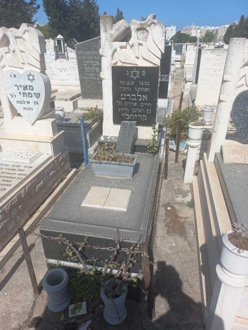 קברו של אלברט "חיים אהרון" קרחילי. תמונה 1