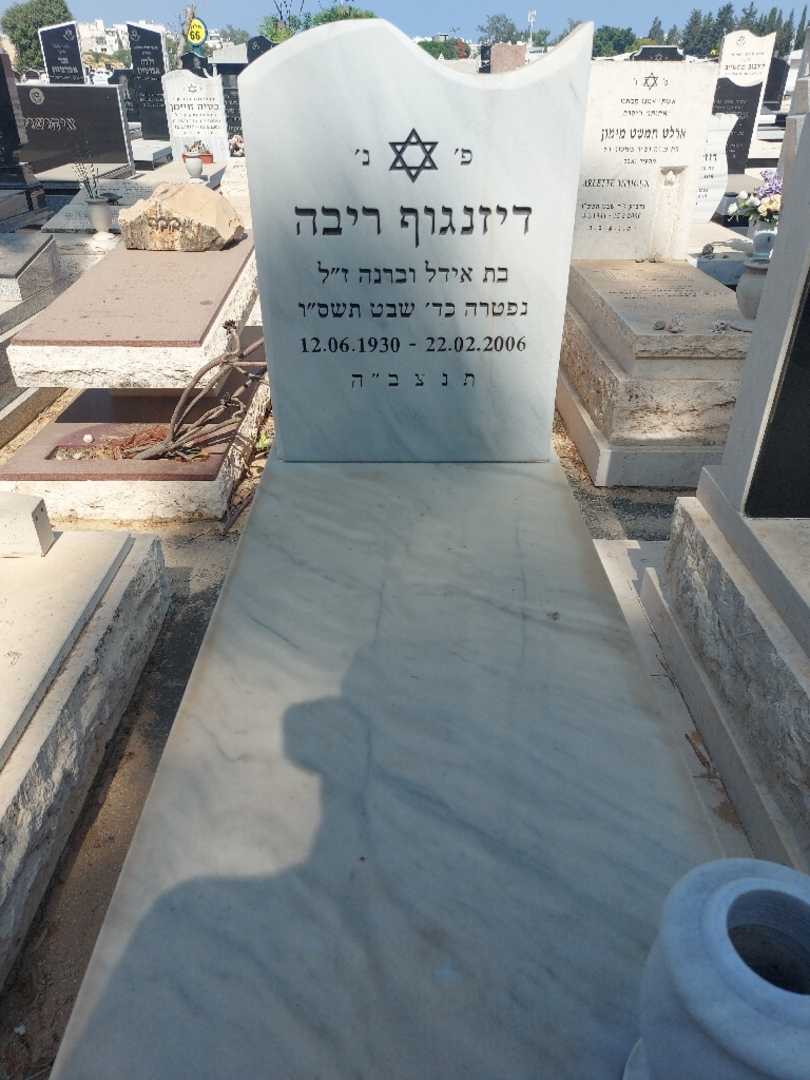 קברו של ריבה דיזנגוף. תמונה 1