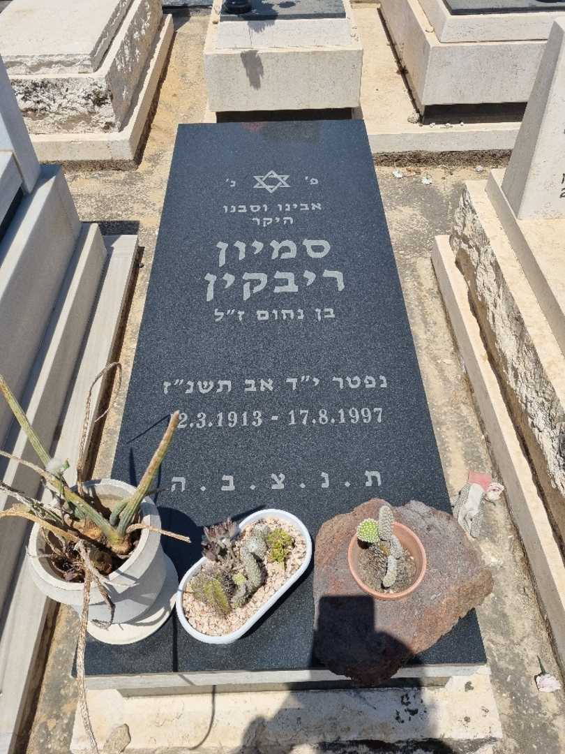 קברו של סמיון ריבקין. תמונה 1