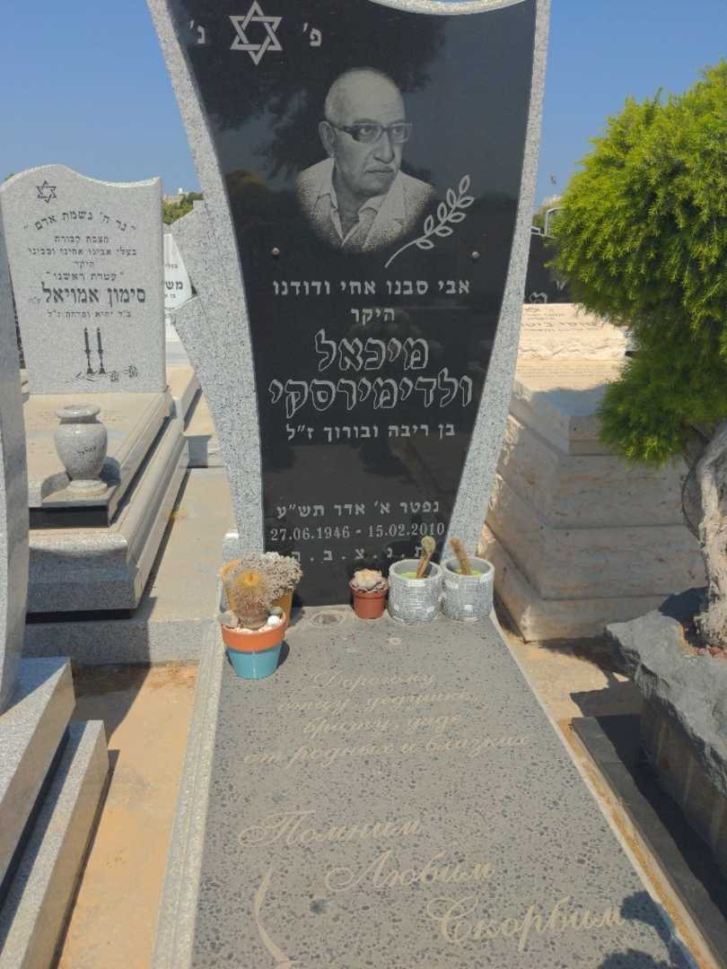 קברו של מיכאל ולדימירסקי. תמונה 1