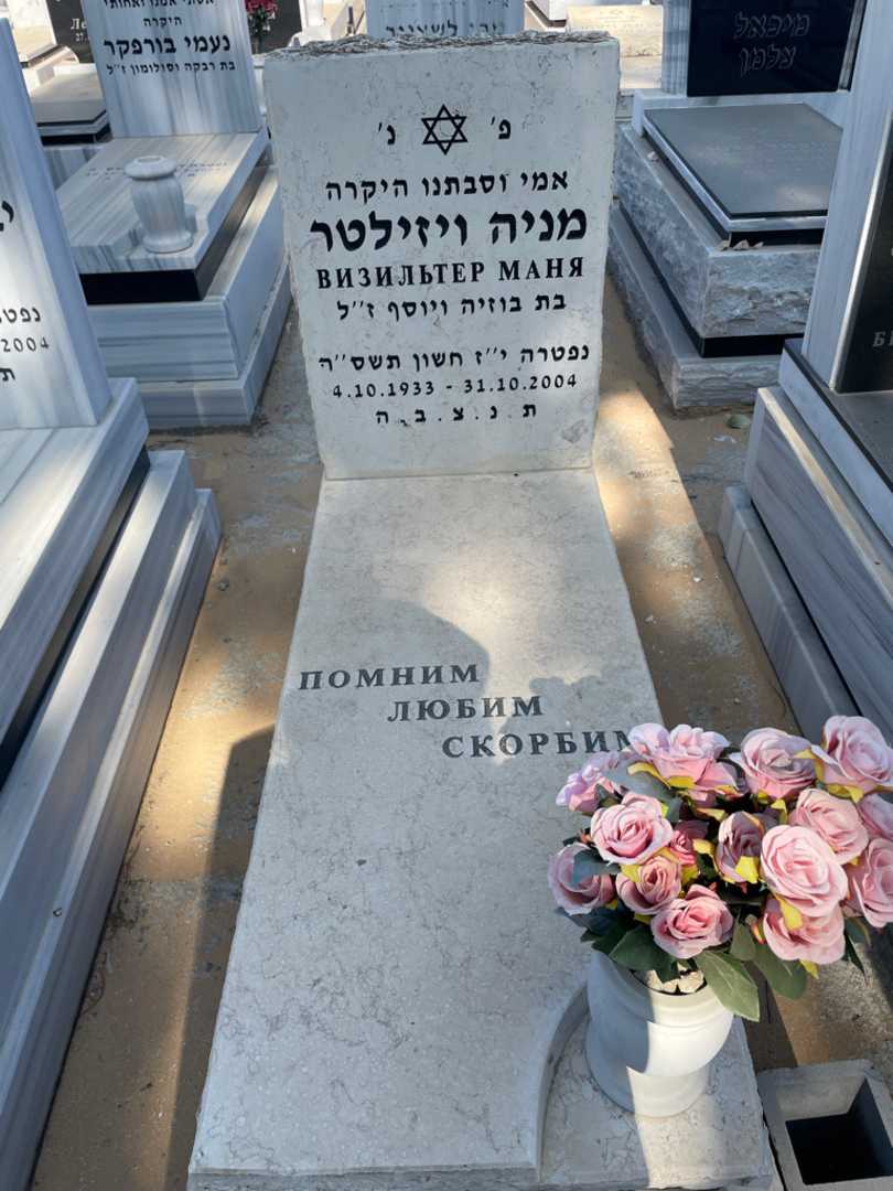 קברו של מאניה ויזילטר. תמונה 1