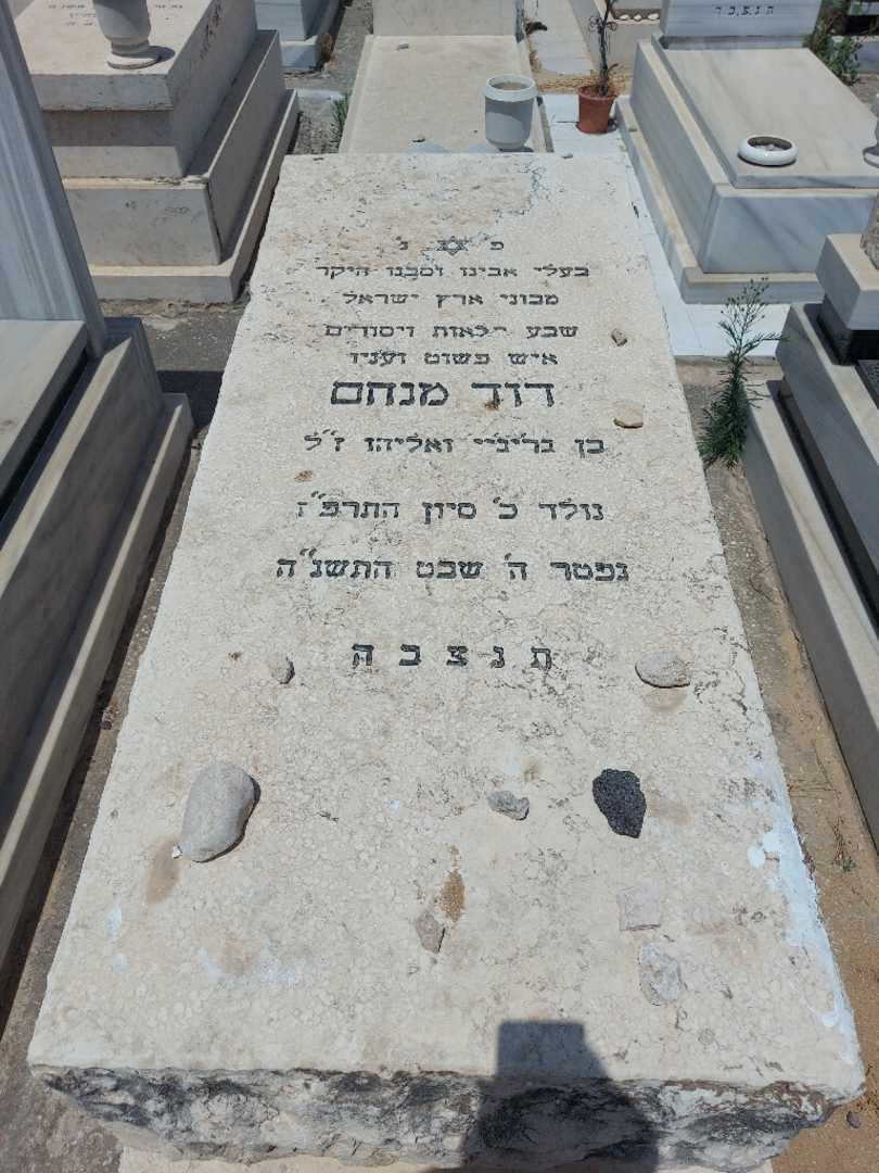 קברו של דוד מנחם. תמונה 1