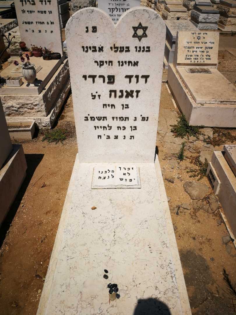 קברו של דוד )פרדי זאנה. תמונה 1