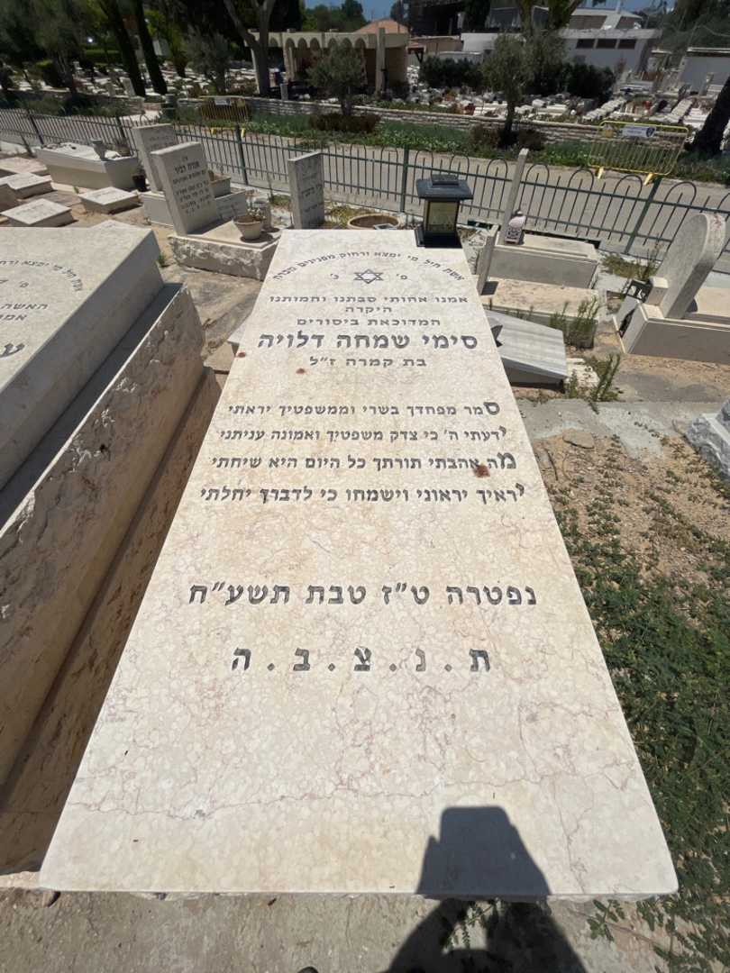קברו של סימי שמחה דלויה. תמונה 1