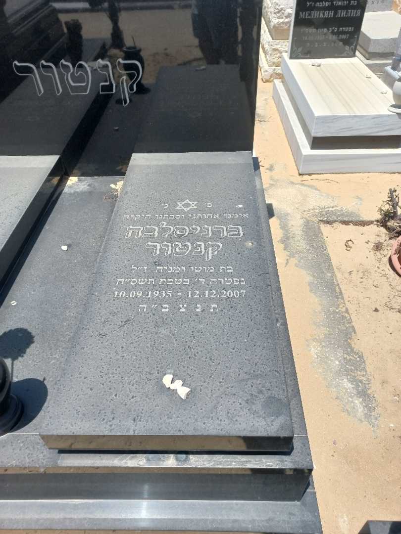 קברו של ברניסלבה קנטור. תמונה 1