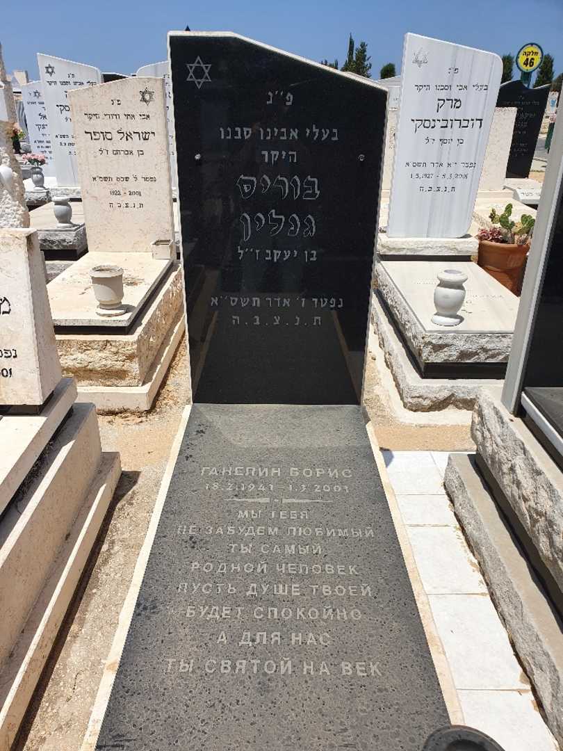 קברו של בוריס גנלין. תמונה 1