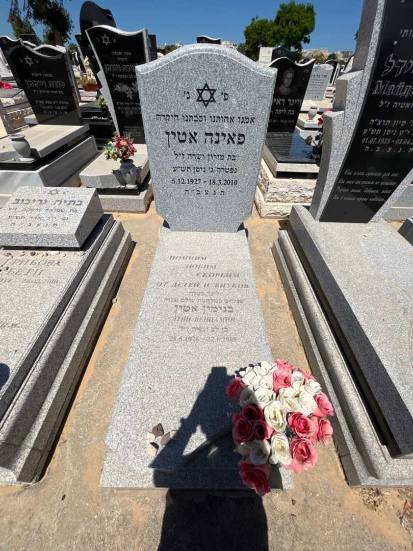 קברו של פאינה אטין. תמונה 1