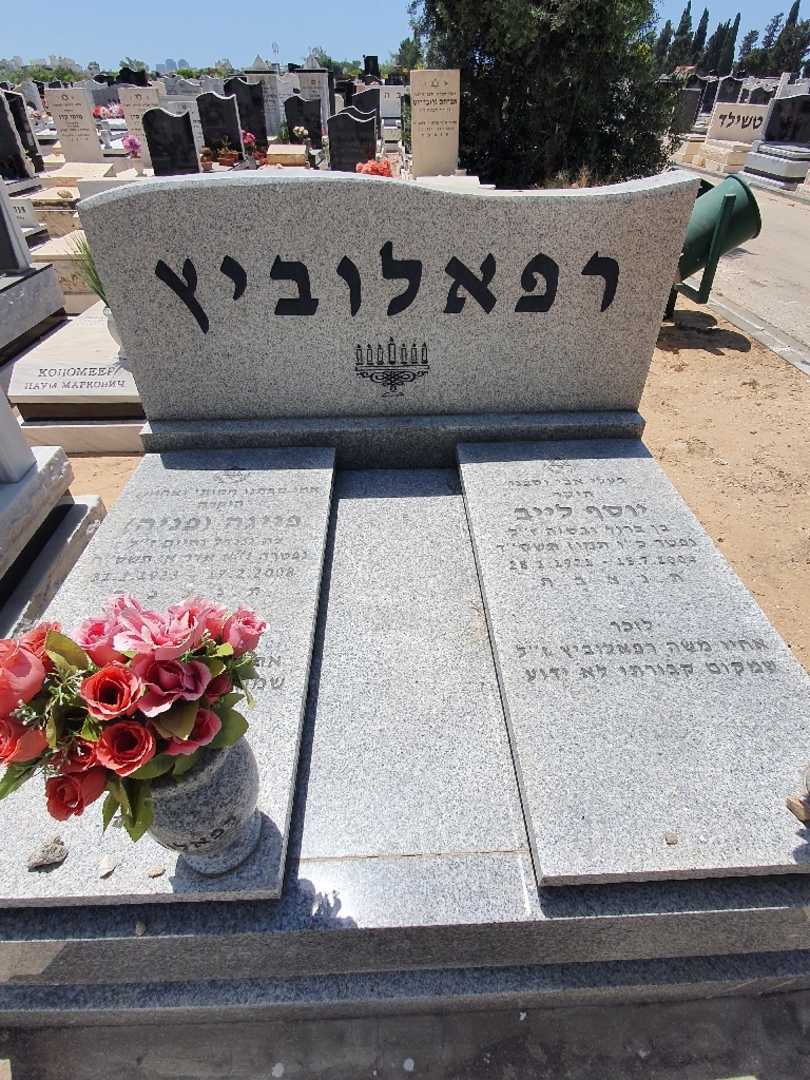 קברו של פייגה "פניה" רפאלוביץ. תמונה 1