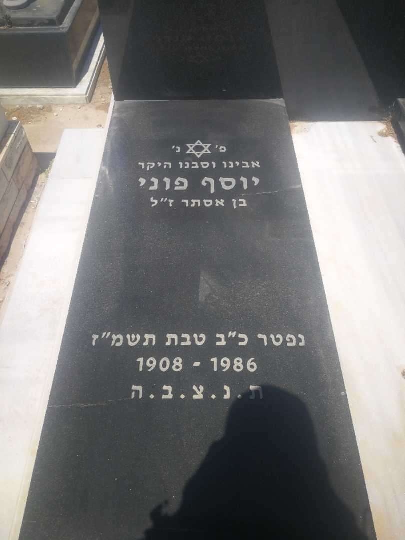 קברו של יוסף פוני. תמונה 2