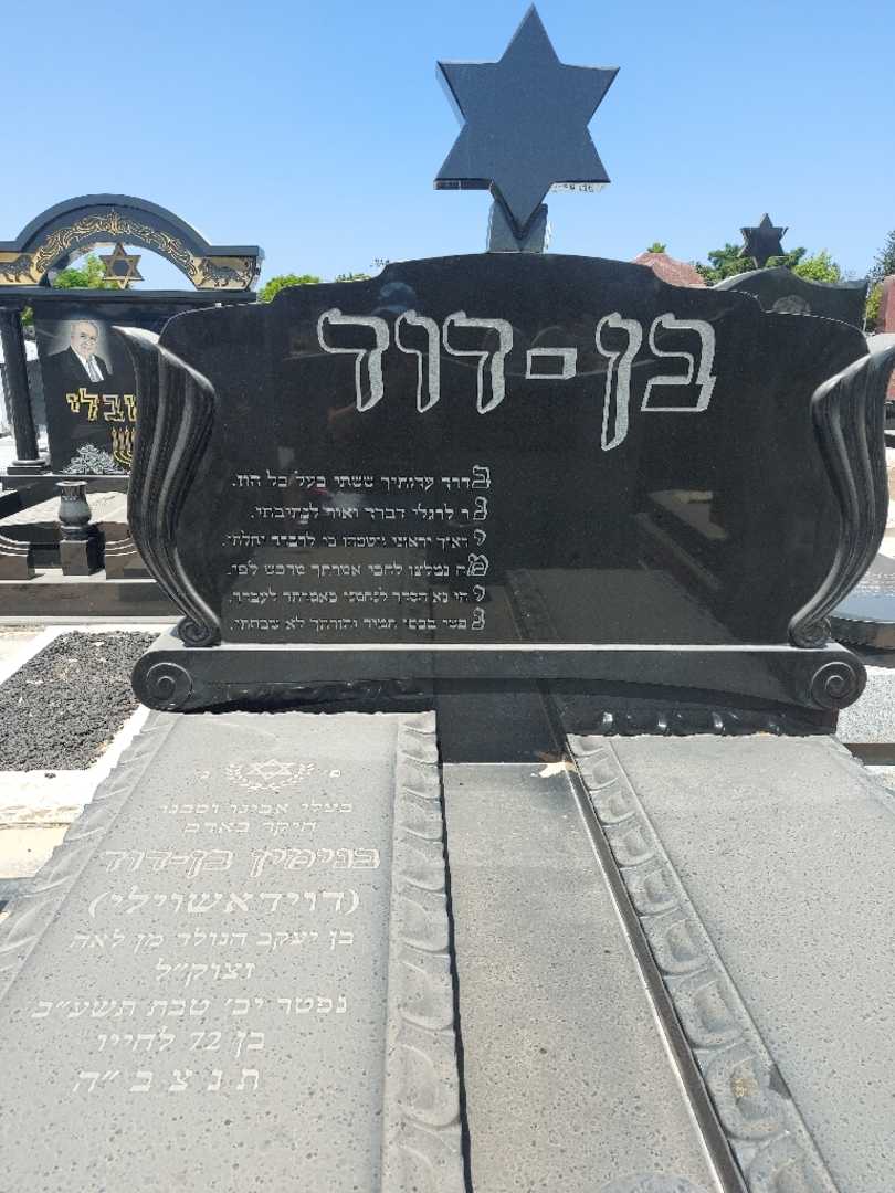 קברו של בנימין "דוידאשוילי" בן דוד. תמונה 1