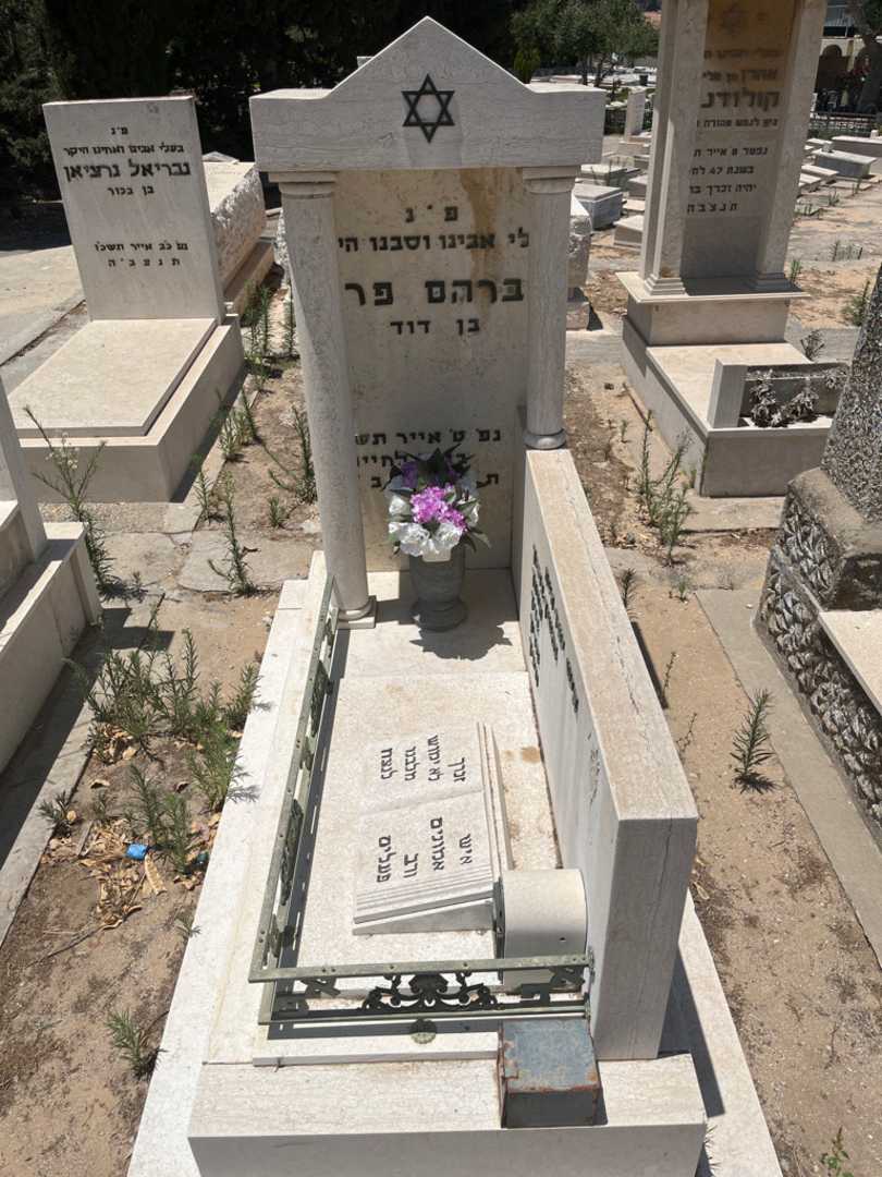 קברו של אברהם פרץ. תמונה 1