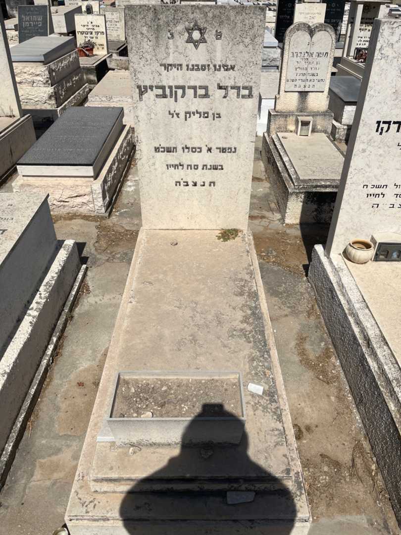 קברו של ברל ברקוביץ. תמונה 1