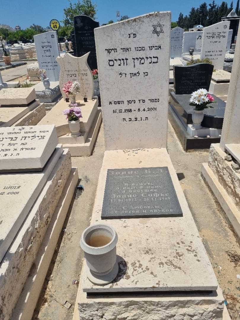 קברו של בנימין זוניס. תמונה 1