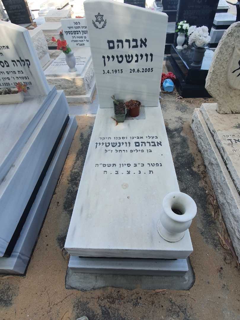 קברו של אברהם ווינשטיין. תמונה 1